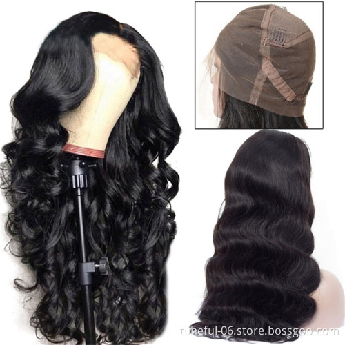 360 Lace Frontal Wig Brazilian Body Wave Virgin Hair Pre Plucked Lace Front Human Hair Wigs For Black Women Fast Drop Shipping